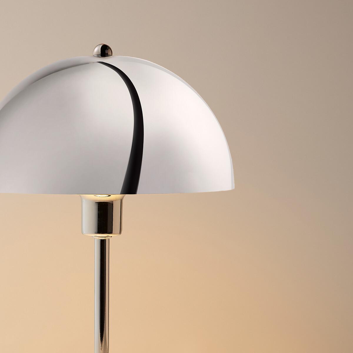 Mushroom Table Lamp in Chrome Metal Capi – image 3