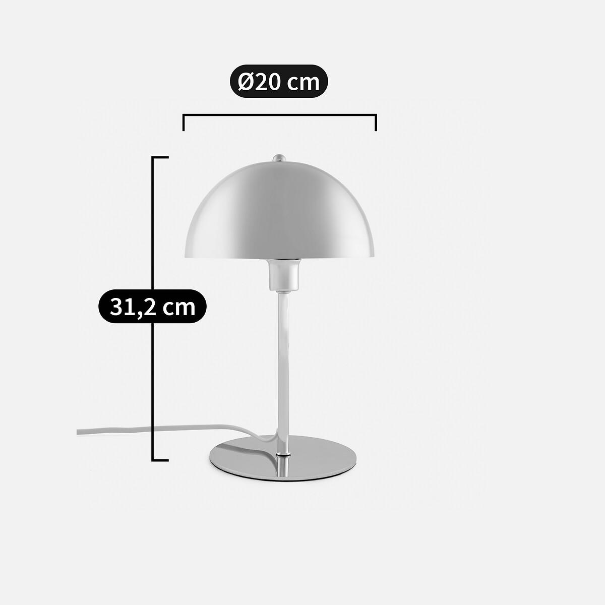 Mushroom Table Lamp in Chrome Metal Capi – image 6