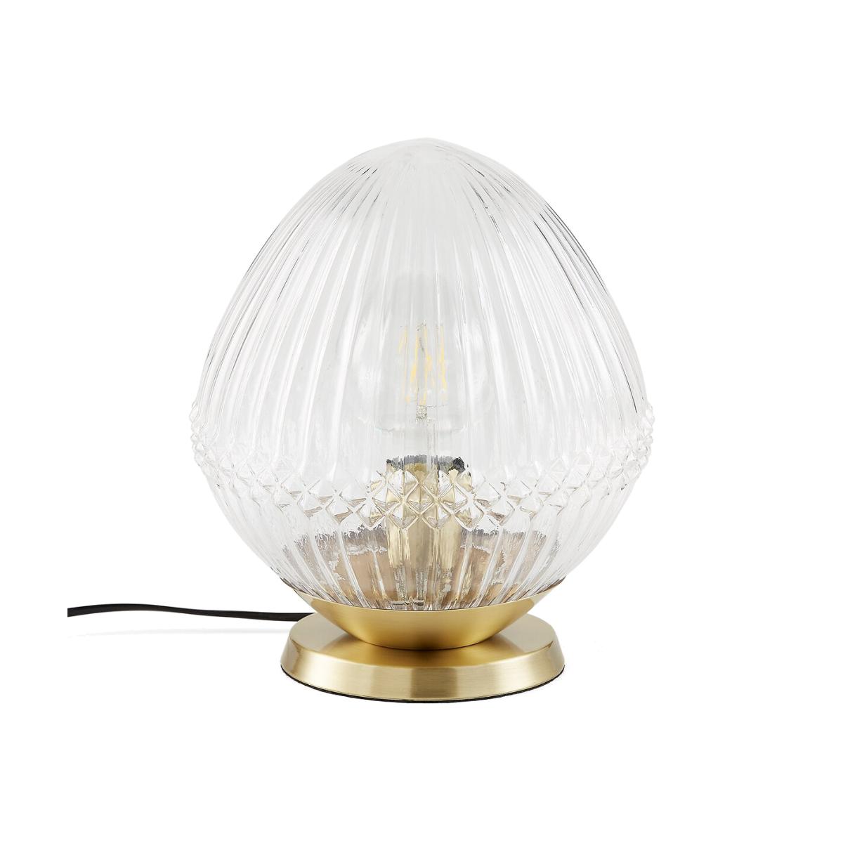 Ari Ridged Glass Table Lamp – image 1