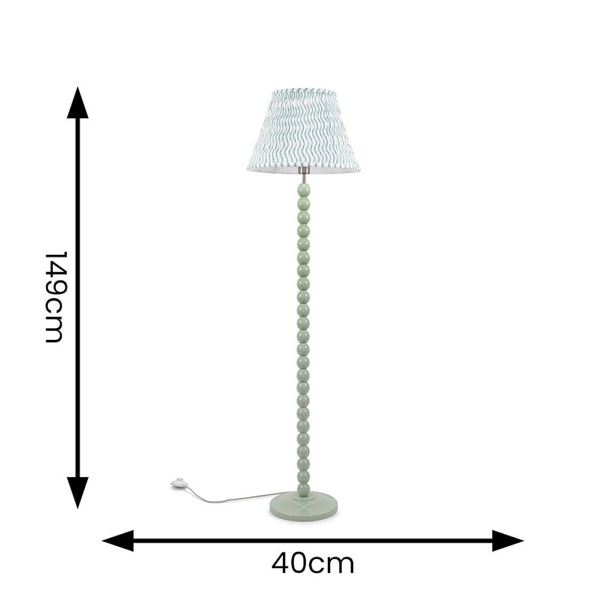 Green Bobble Floor Lamp with Arrow Large Shade – image 6