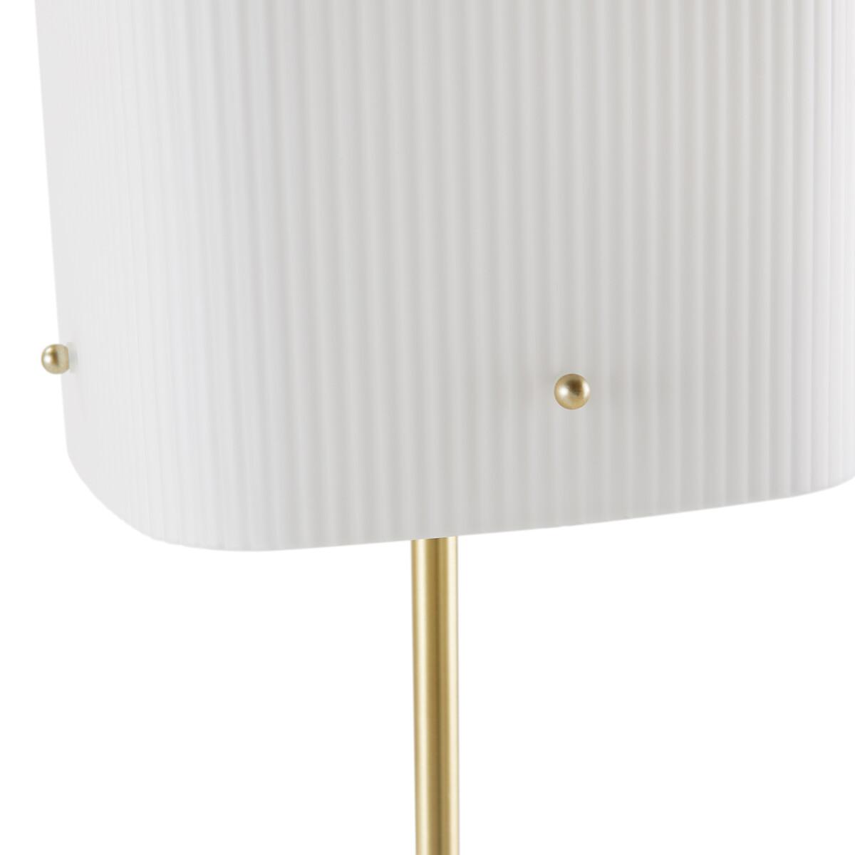 Danny Brass and Streaked Glass Floor Lamp – image 3