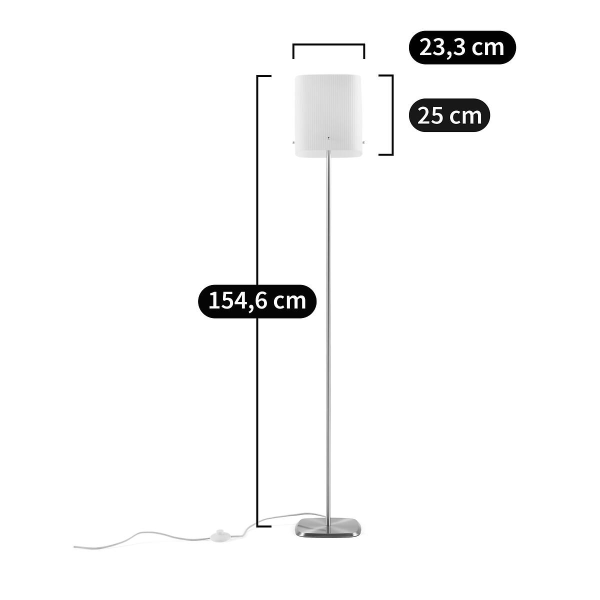 Danny Brass and Streaked Glass Floor Lamp – image 6