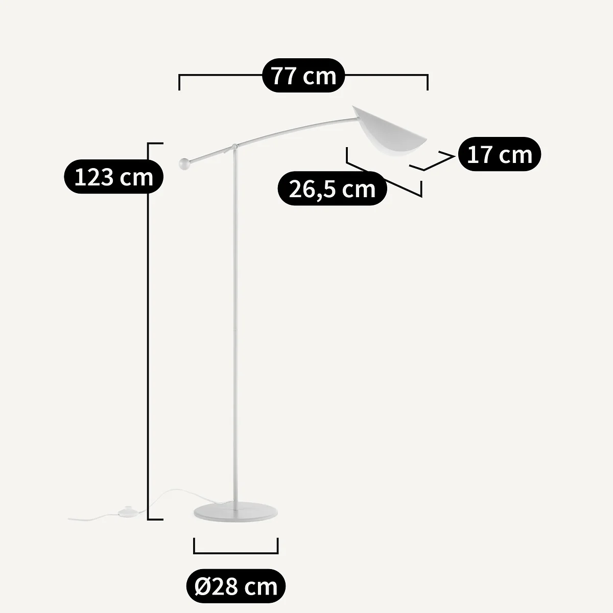 Funambule Grey Metal Reading Lamp – image 7