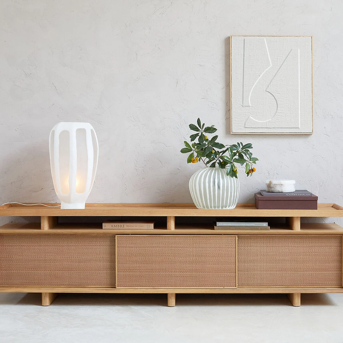 Halkide Hexagonal Frosted and Opaque Glass Lamp – image 2
