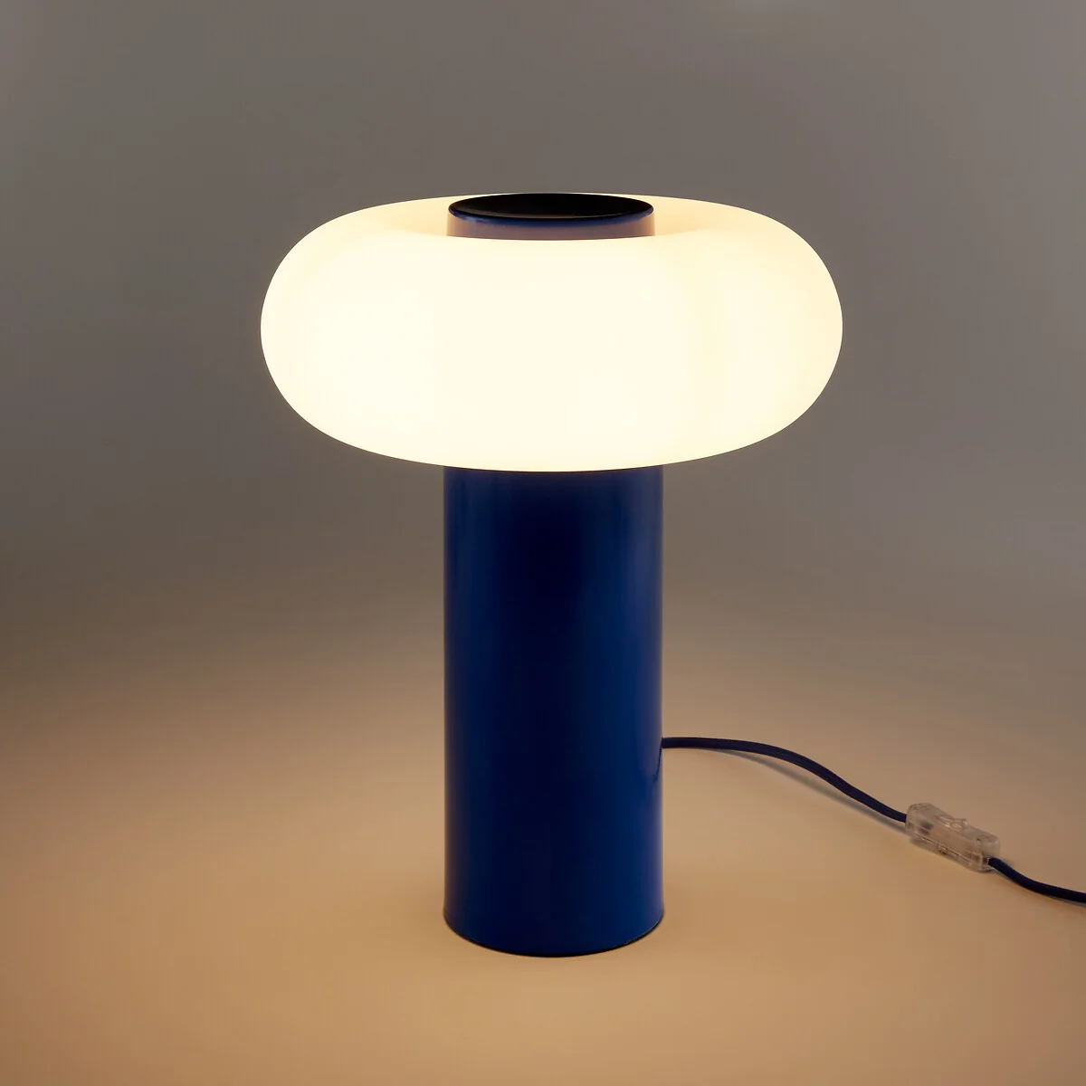 Omer Table Lamp in Iron and Opaline, H36.6cm – image 3