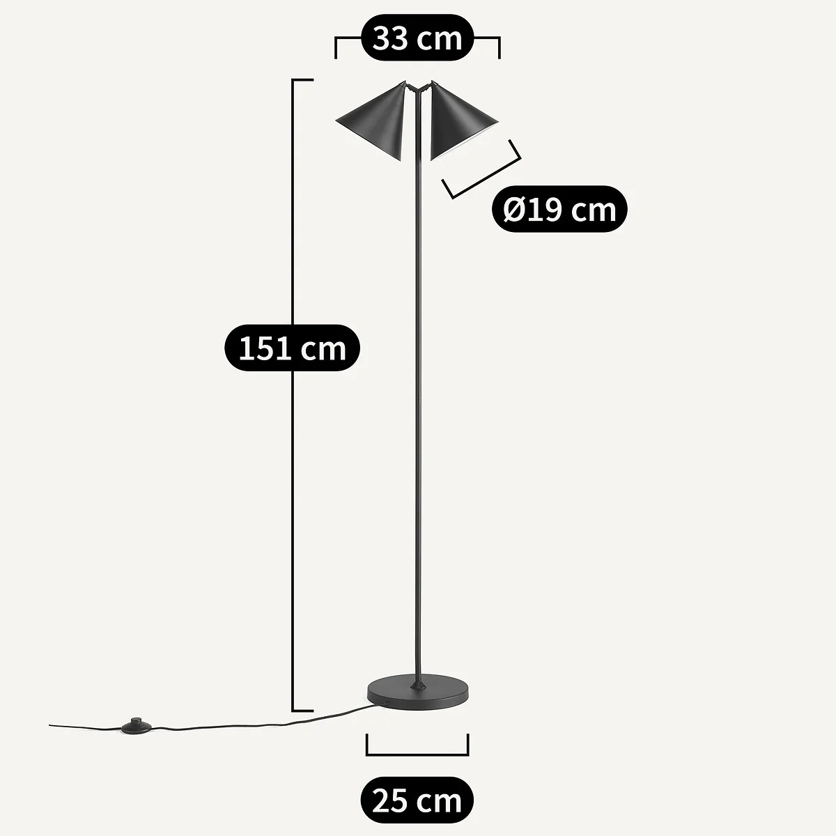 Moke Metal Floor Reading Lamp – image 8