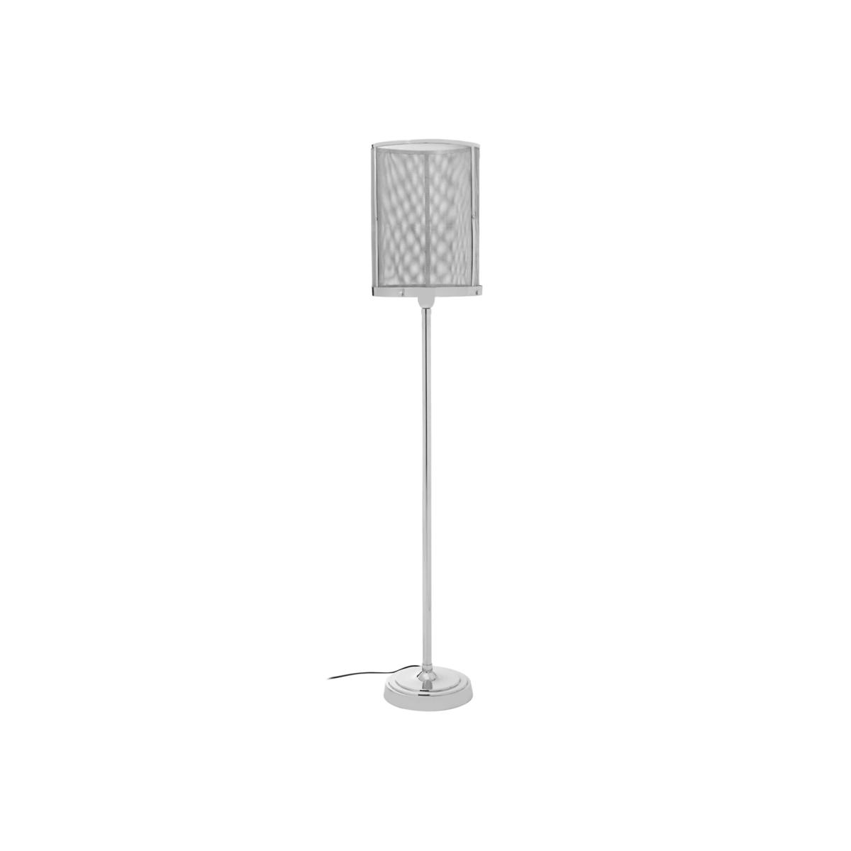 Industrial Silver with Mesh Cage Floor Lamp – image 1