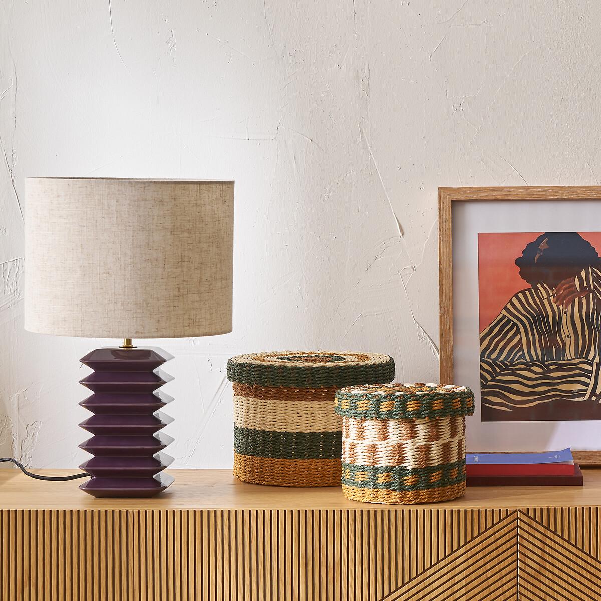 Table Lamp in Ceramic and Linen Remilo – image 2