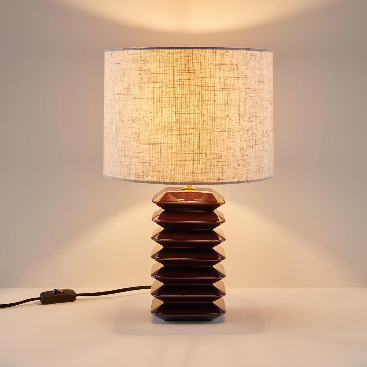 Table Lamp in Ceramic and Linen Remilo – image 3