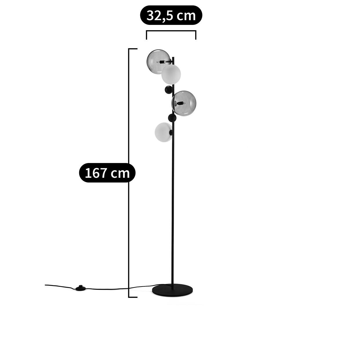 Bullesco Smoked Glass and Metal Floor Lamp – image 14