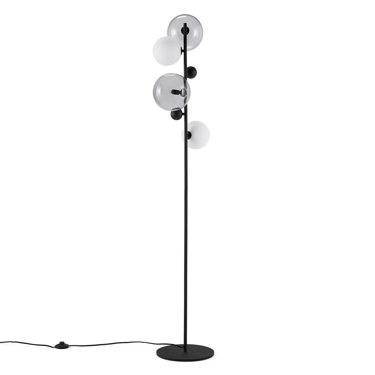 Bullesco Smoked Glass and Metal Floor Lamp – image 3