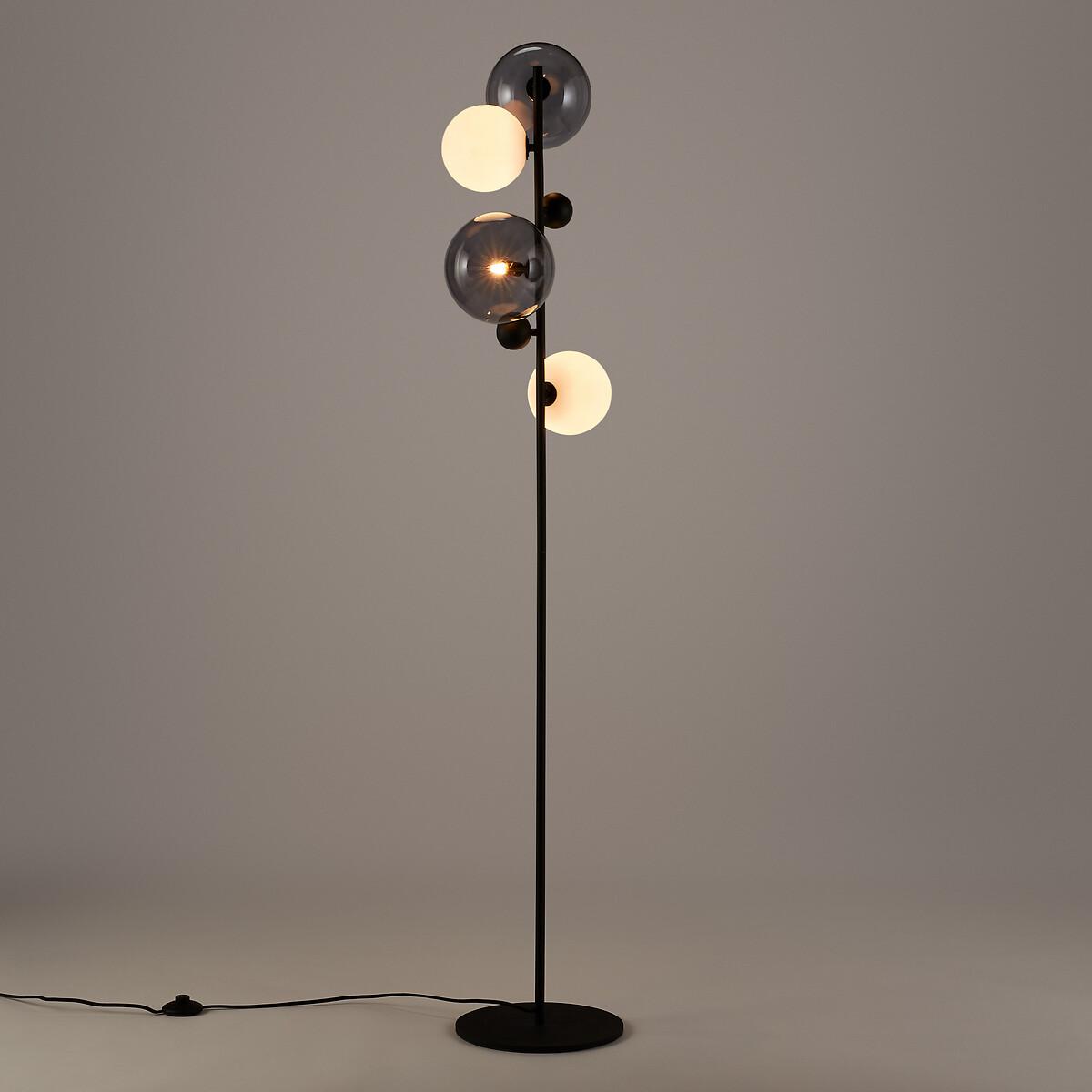 Bullesco Smoked Glass and Metal Floor Lamp – image 4