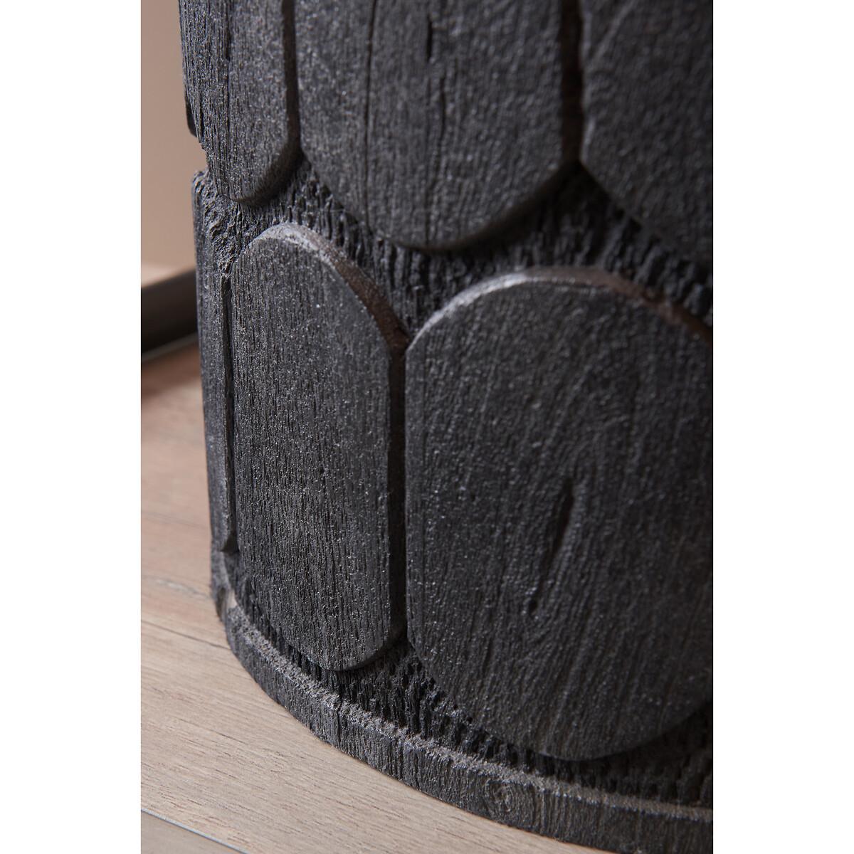 Charlie Embossed Wood Wide Table Lamp Base – image 2