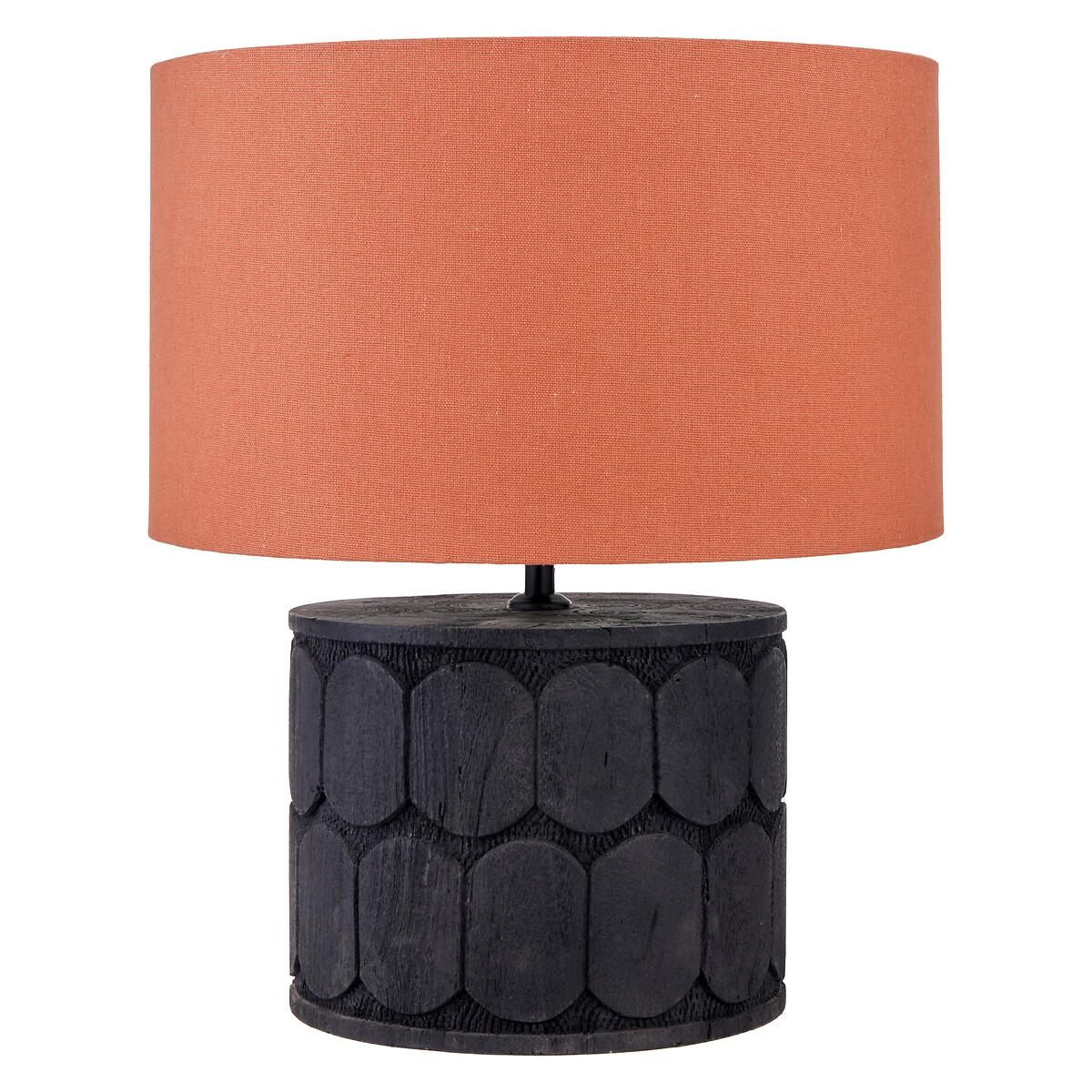 Charlie Embossed Wood Wide Table Lamp Base – image 3
