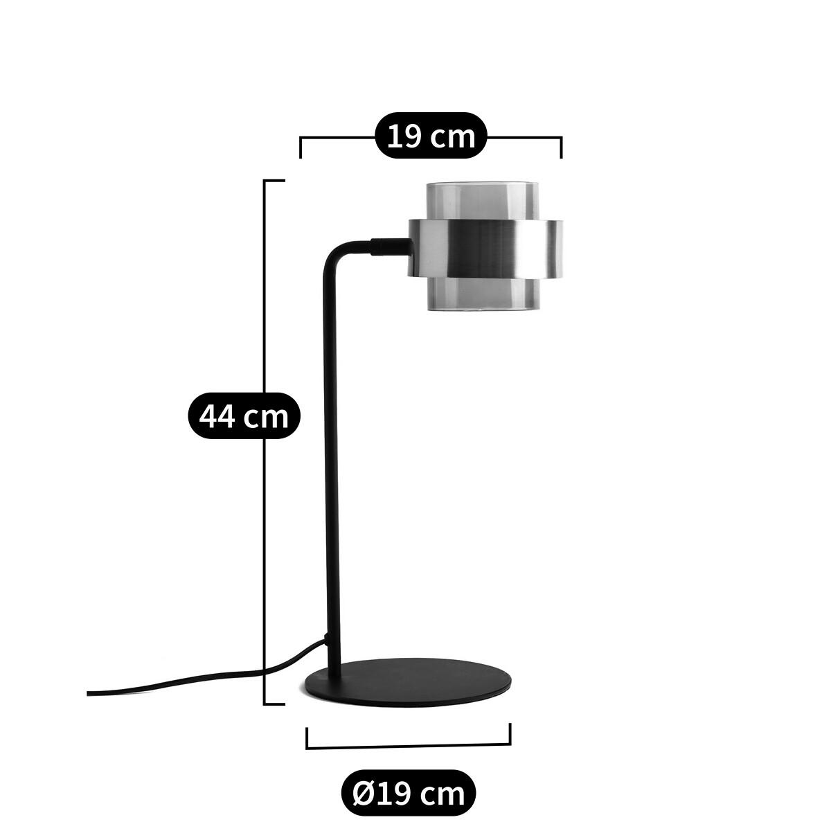 Botello Glass and Metal Table Lamp – image 5