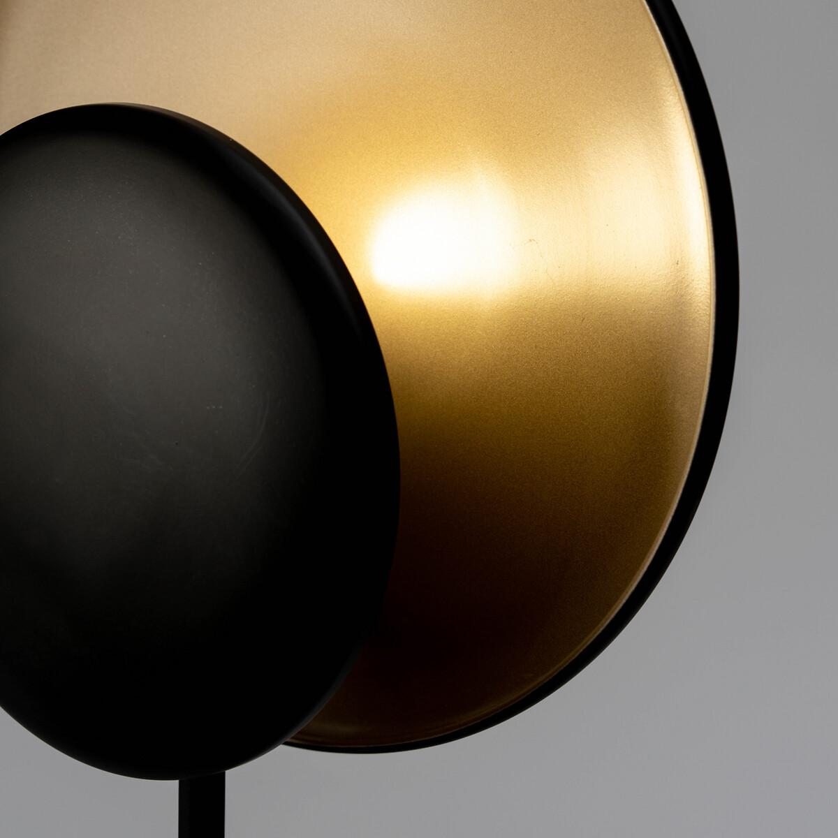 Naton Black and Mocha Metal Reflector Floor Lamp – image 6