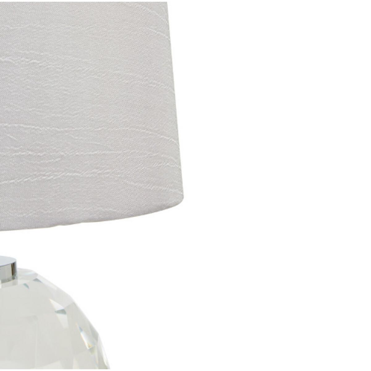 Crystal Ball Base with Grey Shade Table Lamp – image 3