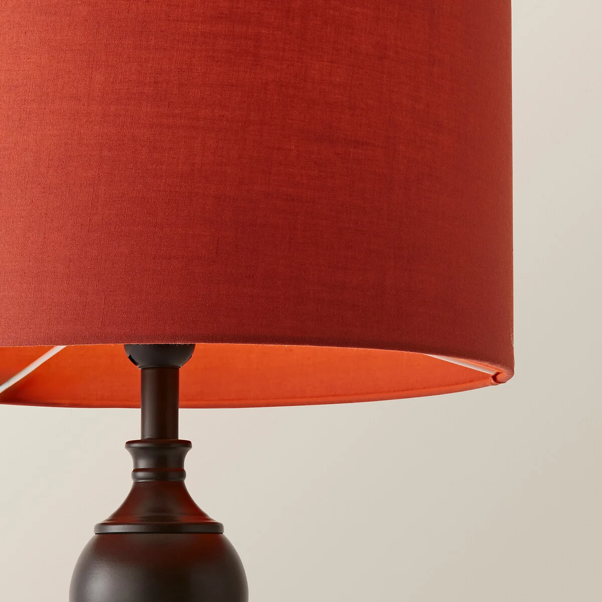 Donny Metal Candlestick Table Lamp with Fabric Shade – image 4