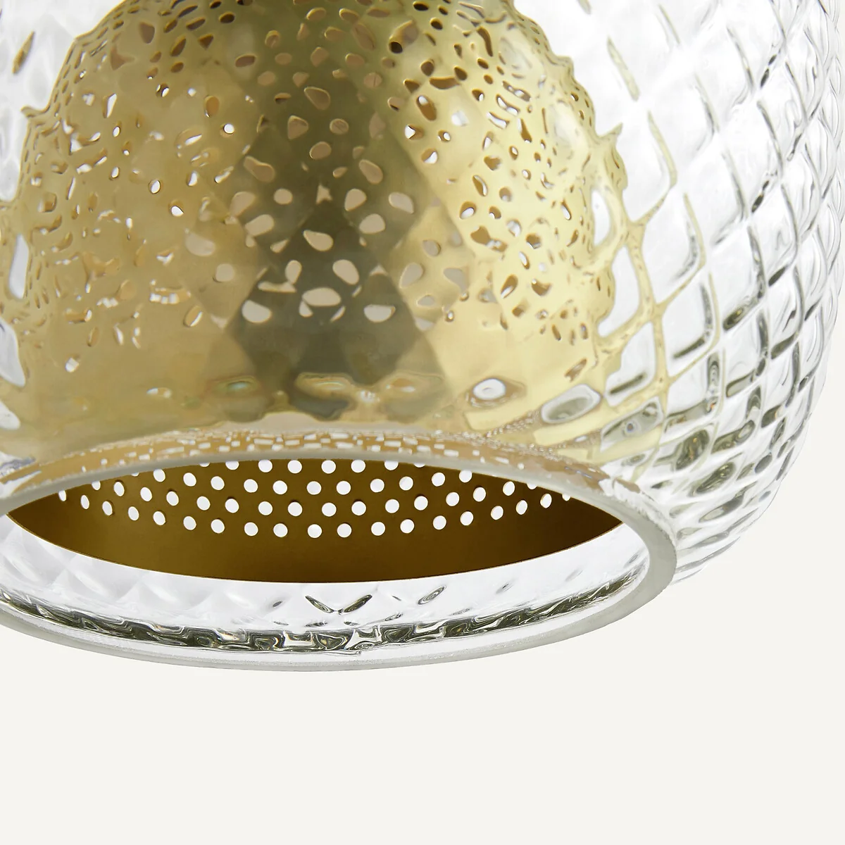 Mistinguett Brass and Chiselled Glass Table Lamp – image 6