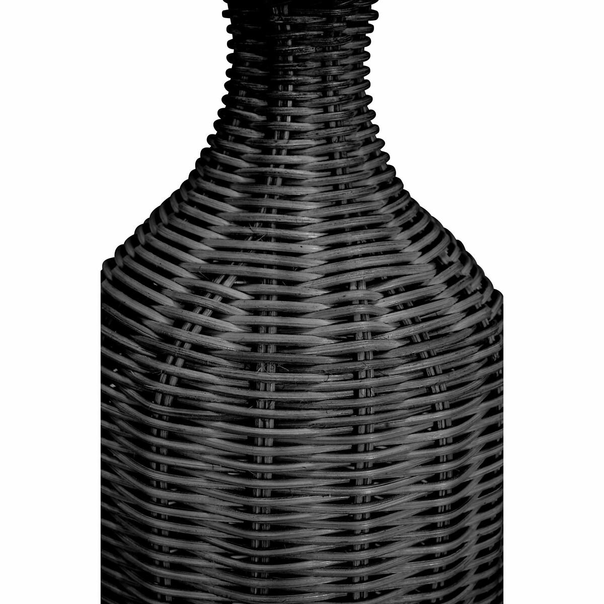 Black Rattan Bottle Table Lamp – image 4
