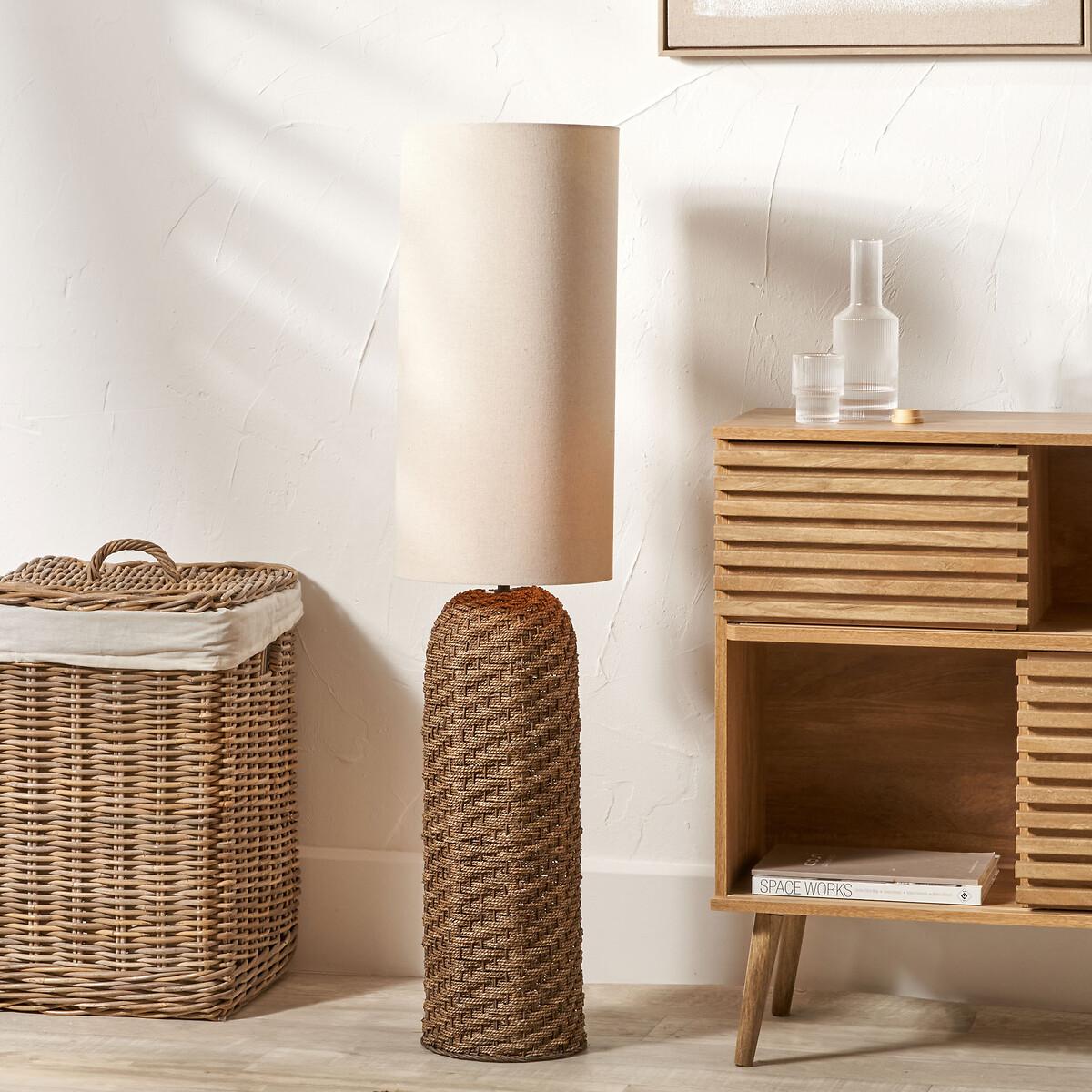 Woven Seagrass Floor Lamp – image 1