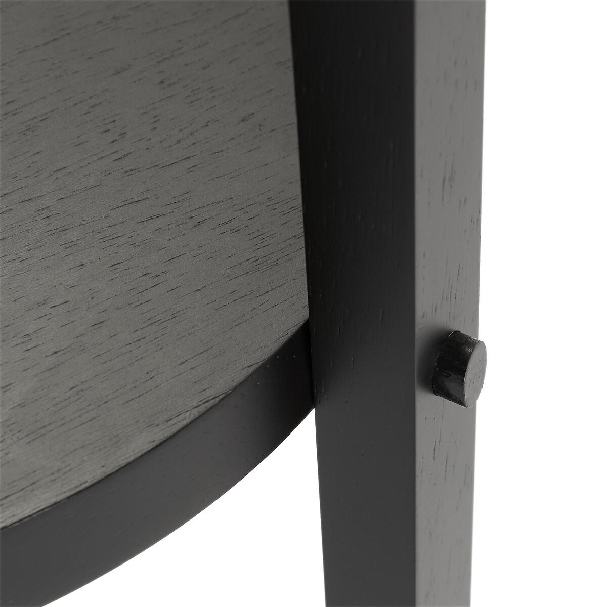 Setto Rubberwood & Linen Tripod Floor Lamp – image 3