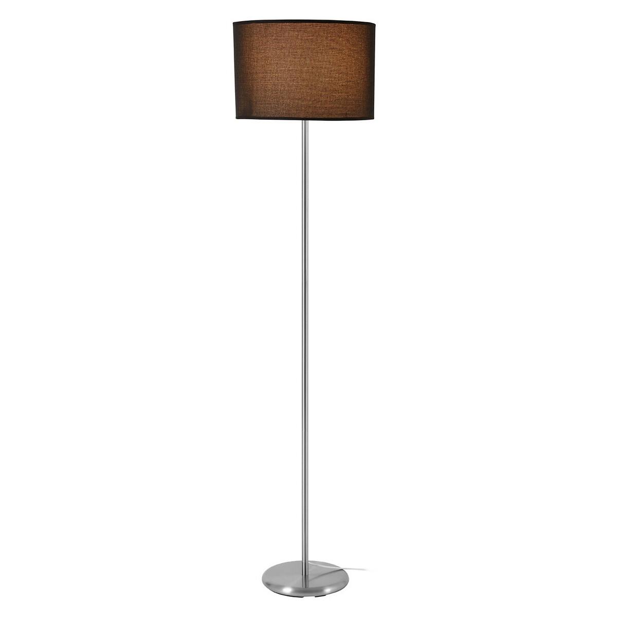 Chrome Effect Classic Style Floor Lamp with Waffle Effect Shade – image 2