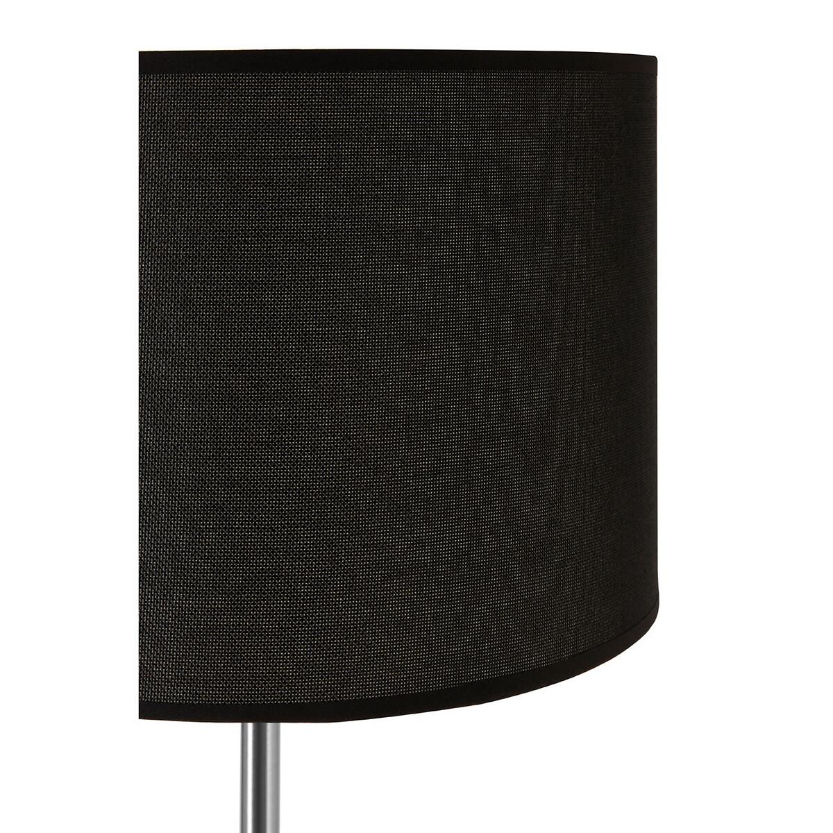 Chrome Effect Classic Style Floor Lamp with Waffle Effect Shade – image 3