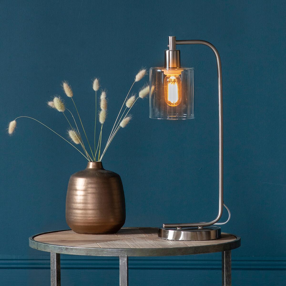 Clear Glass 1 Bulb Table Lamp – image 2