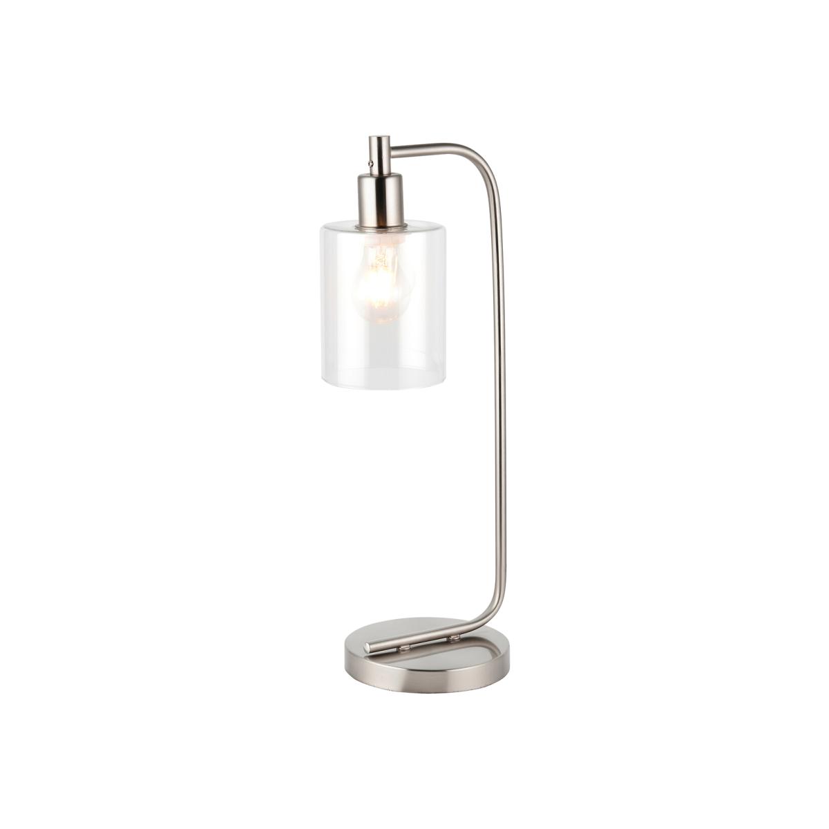 Clear Glass 1 Bulb Table Lamp – image 1