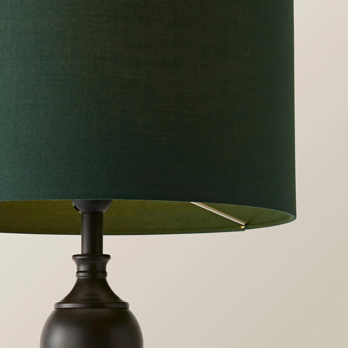 Donny Metal Candlestick Table Lamp with Fabric Shade – image 3