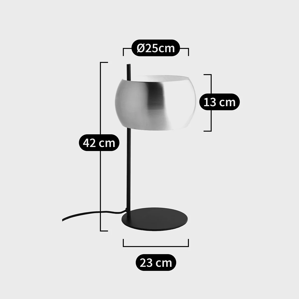 Elori Black & Brass Table Lamp – image 3