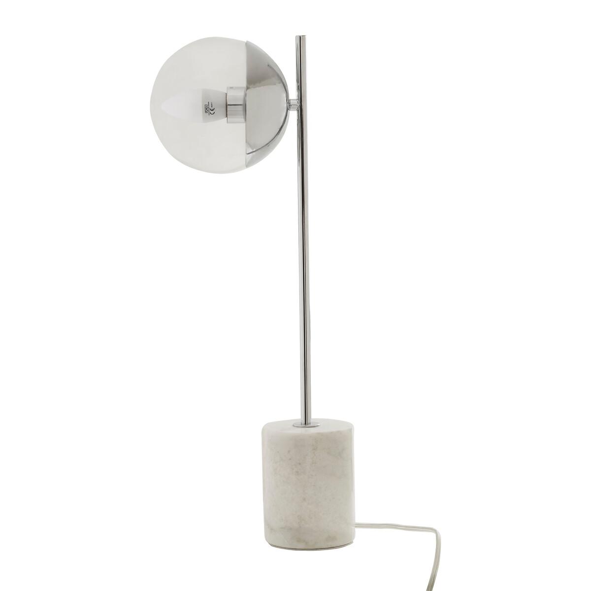 60cm Globe Chrome Table Lamp with Marble Base – image 3