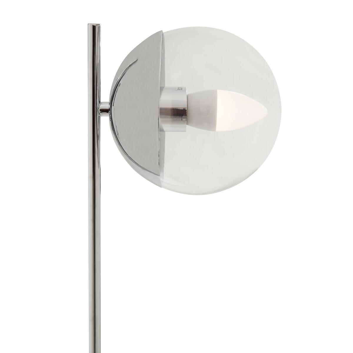 60cm Globe Chrome Table Lamp with Marble Base – image 5