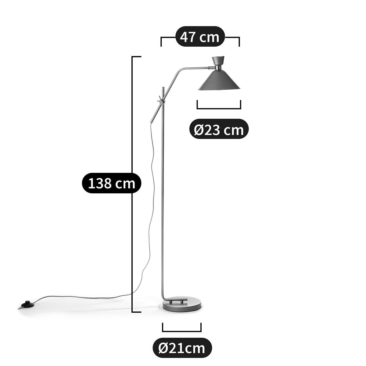 Zoticus Aged Brass Adjustable Reading Floor Lamp – image 16