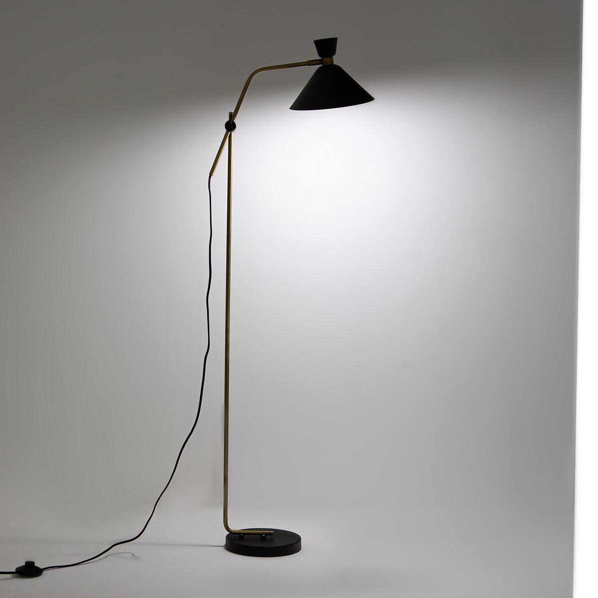 Zoticus Aged Brass Adjustable Reading Floor Lamp – image 4