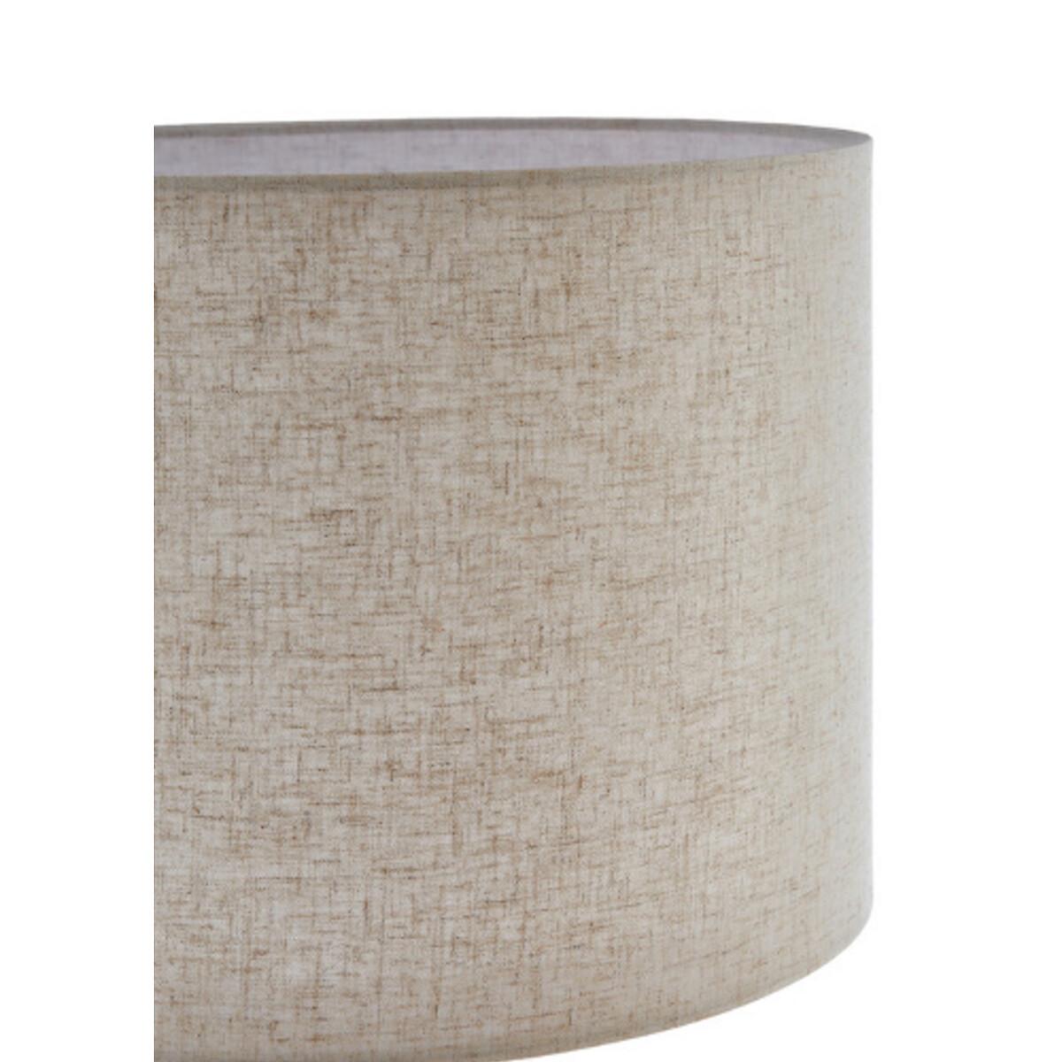 White Marble Base Iron with Linen Shade Floor Lamp – image 3