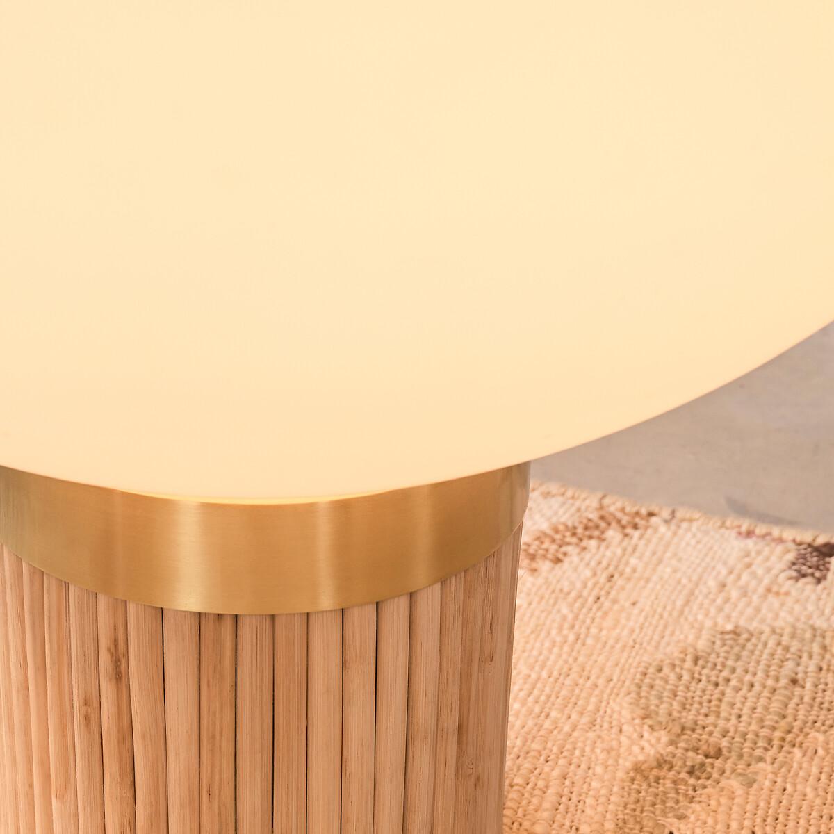 Signatures Dolce Brass, Bamboo and Opaline Glass Lamp – image 8