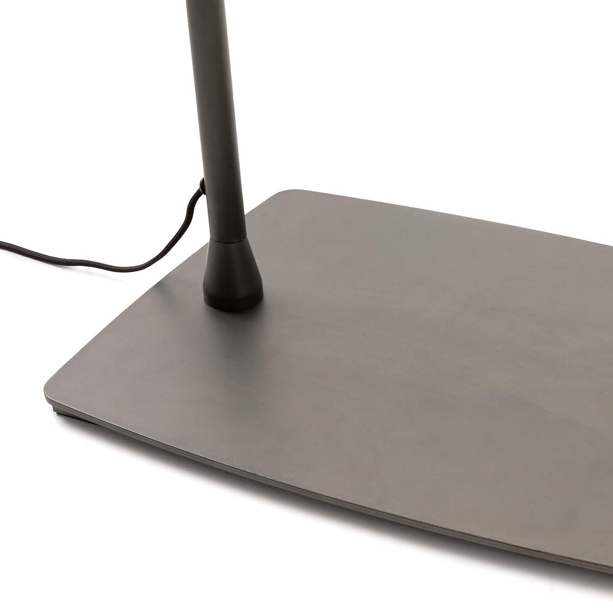 Cinqua Metal & Linen Arch Floor Lamp – image 3