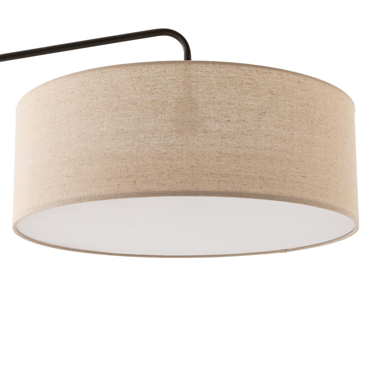 Cinqua Metal & Linen Arch Floor Lamp – image 4