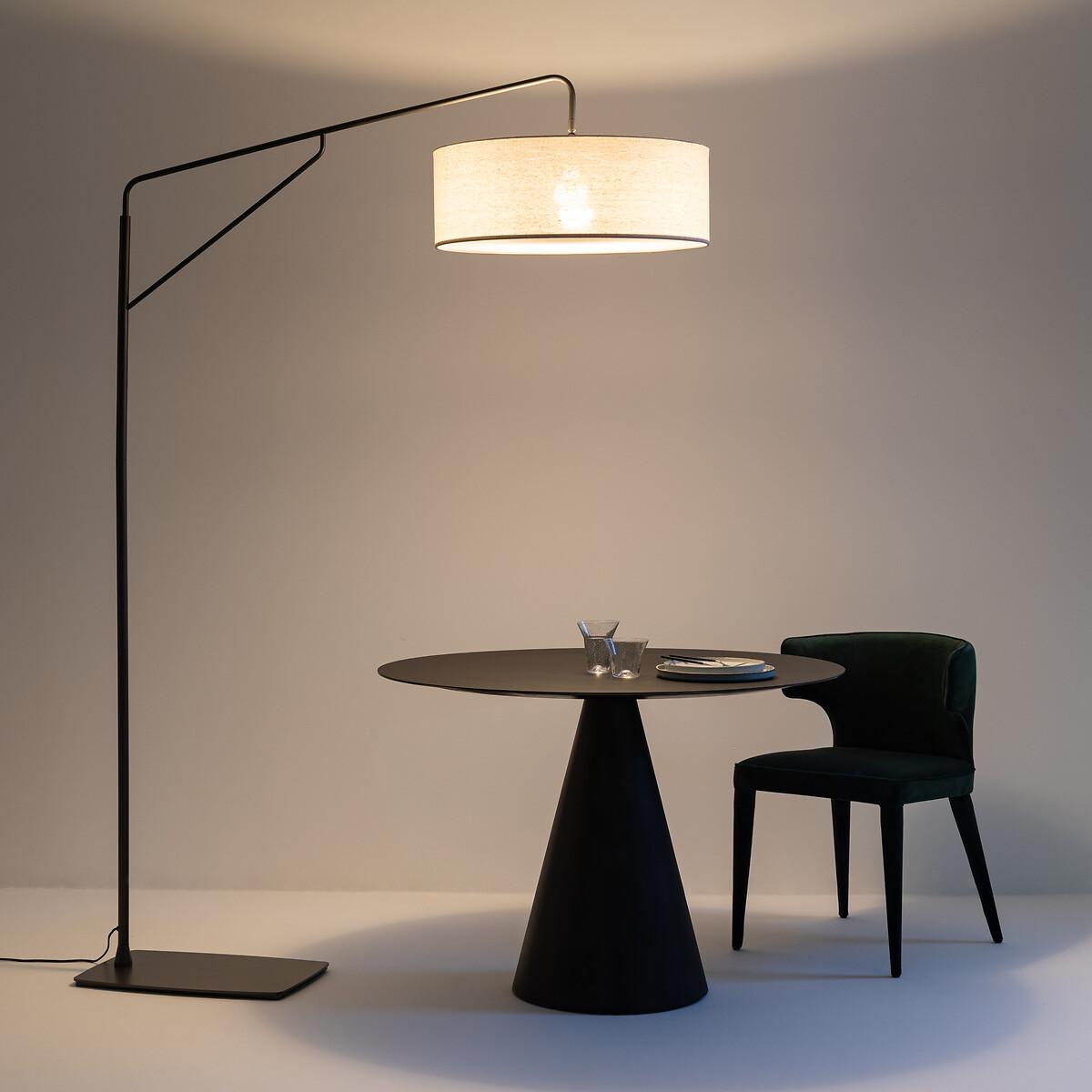 Cinqua Metal & Linen Arch Floor Lamp – image 6