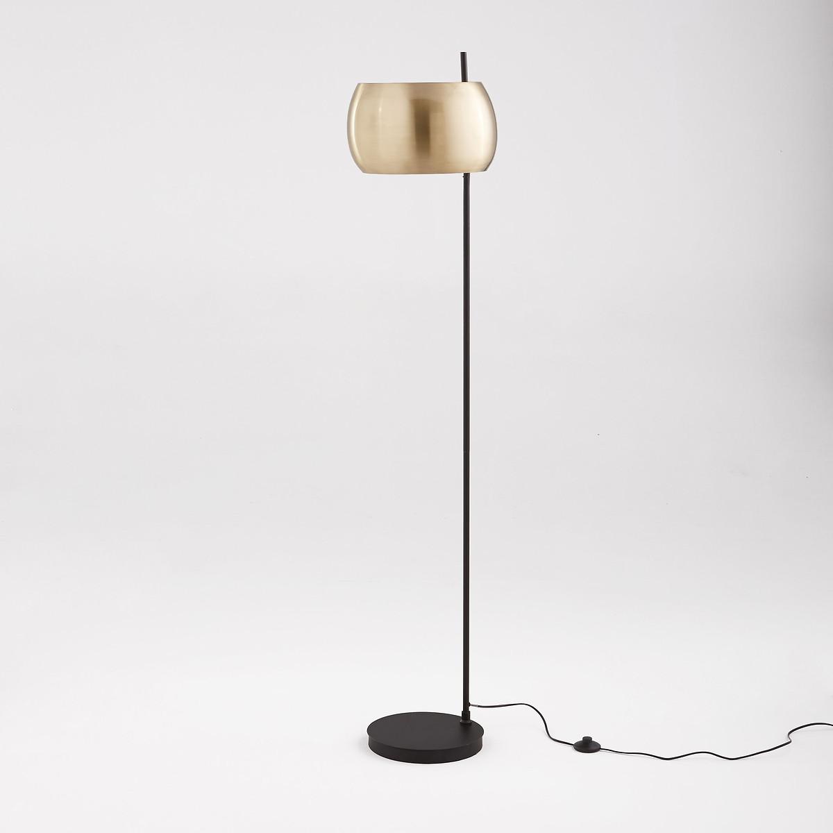 Elori Black & Brass Floor Lamp – image 1