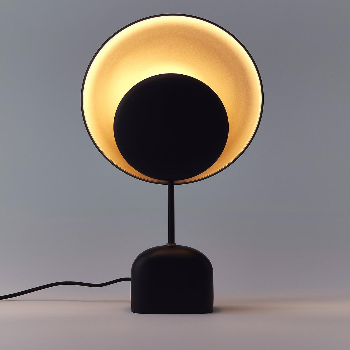 Naton Black and Mocha Metal Table Lamp – image 2