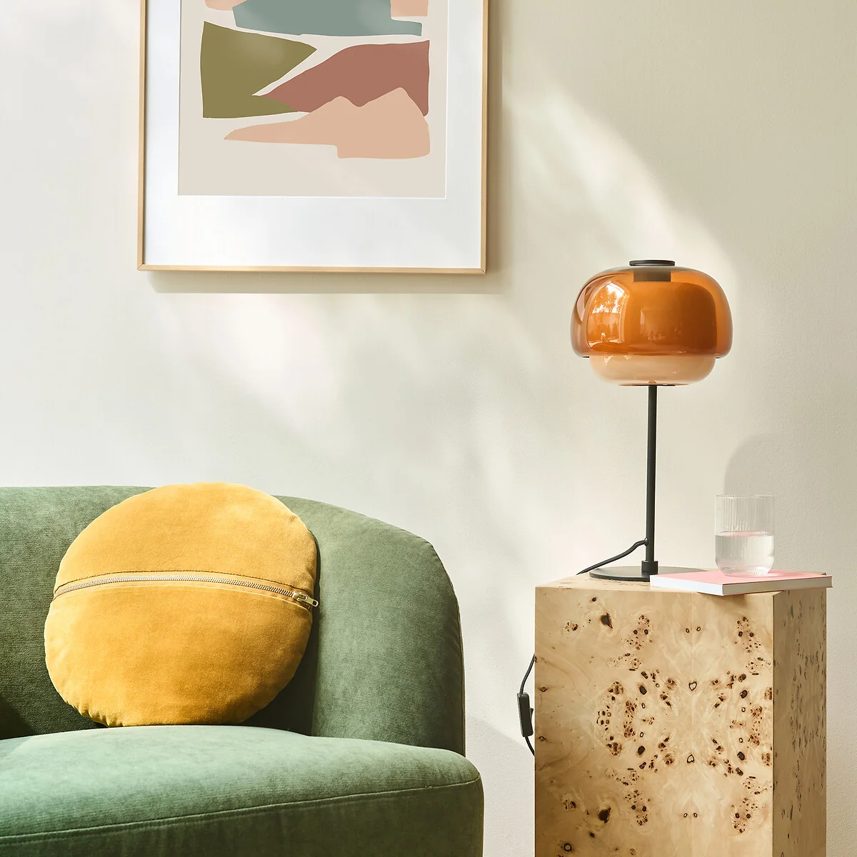 Kinoko Table Lamp in Coloured Glass – image 2