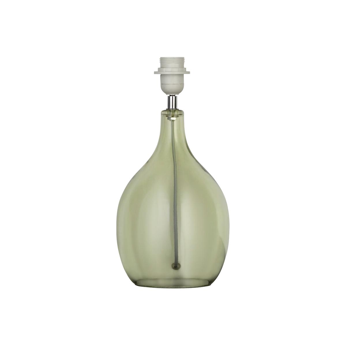 Green Glass Bottle Lamp Base