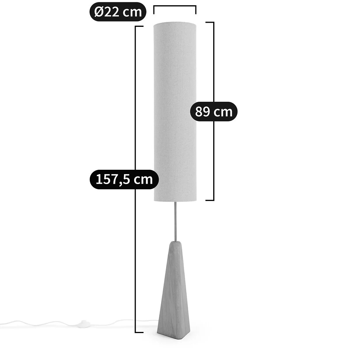 Nestwood Solid Oak Floor Lamp – image 8