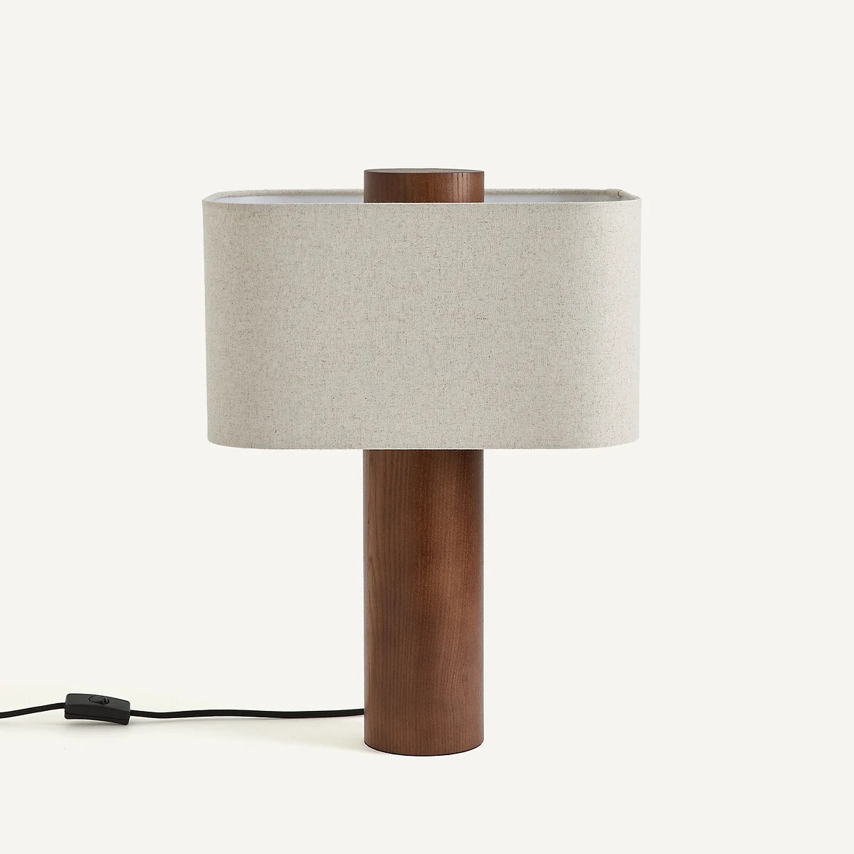 Dryade Walnut-Stained Ash/Linen Table Lamp – image 6