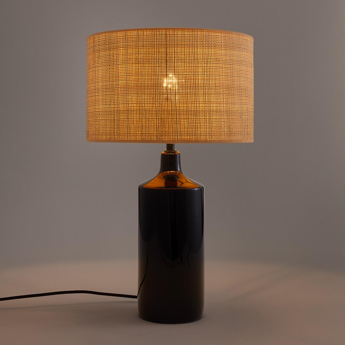 Rabano Ceramic and Raffia Table Lamp – image 2
