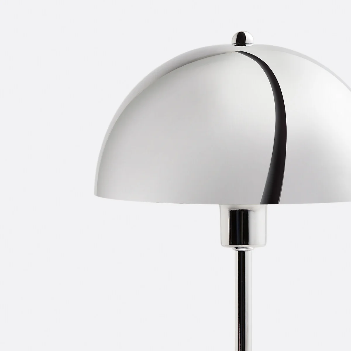 Mushroom Table Lamp in Chrome Metal Capi – image 5