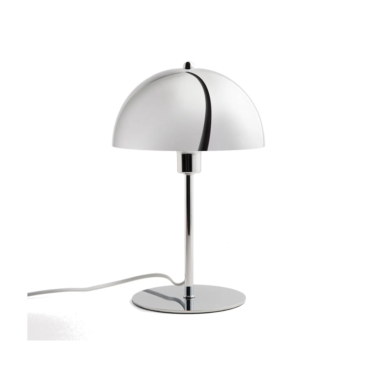 Mushroom Table Lamp in Chrome Metal Capi – image 1